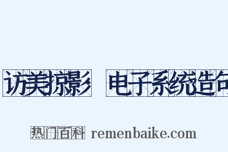 访美掠影·电子系统造句是什么意思的图片